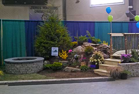 Serenescapes's best in show booth at the 2014 Home and Garden Festival in Charlottesville