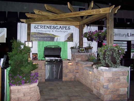 Serenescapes's booth at the Home & Garden Festival 2012