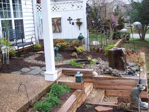 Timber steps Timber steps