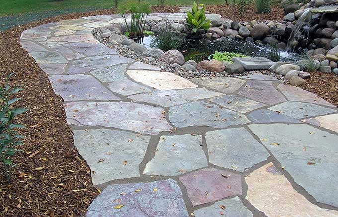 flagstone walkway