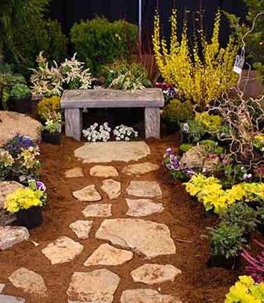 Part of Serenescapes's display at the 2015 Home and Garden Show in Charlottesville