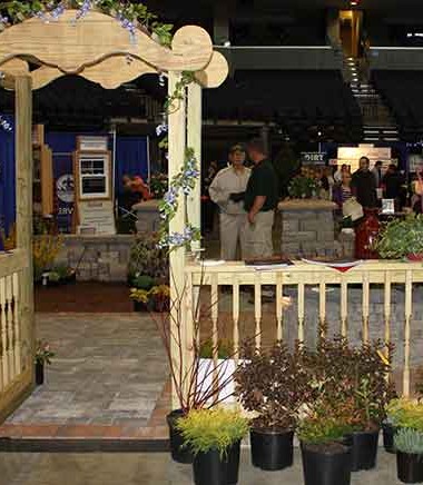 Part of Serenescapes display at the Blue Ridge Home Builders Association Home and Garden Show in 2015