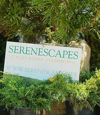 Serenescapes' outdoor display at the 2015 Blue Ridge Home Builders Association's Home and Garden Show