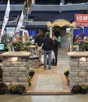 Serenescapes' vendor booth at the Home and Garden Show in 2015